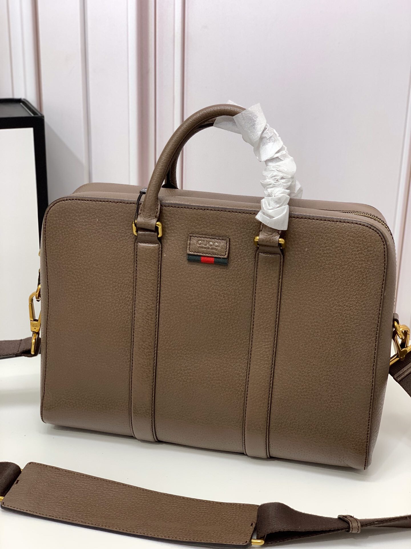 GUCCI 구찌 서류가방 브라운,블랙
