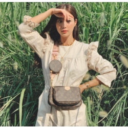 33위 [배우 기은세] LOUIS VUITTON 루이비통 멀티 포쉐트 악세수아 로즈클레르  M44823 2COLOR