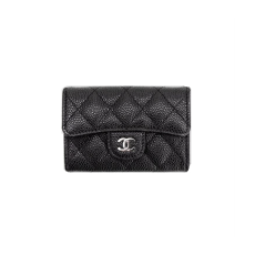 34위 CHANEL 샤넬 카드지갑 케비어 은장 A80799