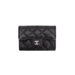 34위 CHANEL 샤넬 카드지갑 케비어 은장 A80799