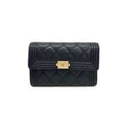 29위 CHANEL 샤넬 보이 클래식 플랩 지갑 양가죽 금장 AS87099