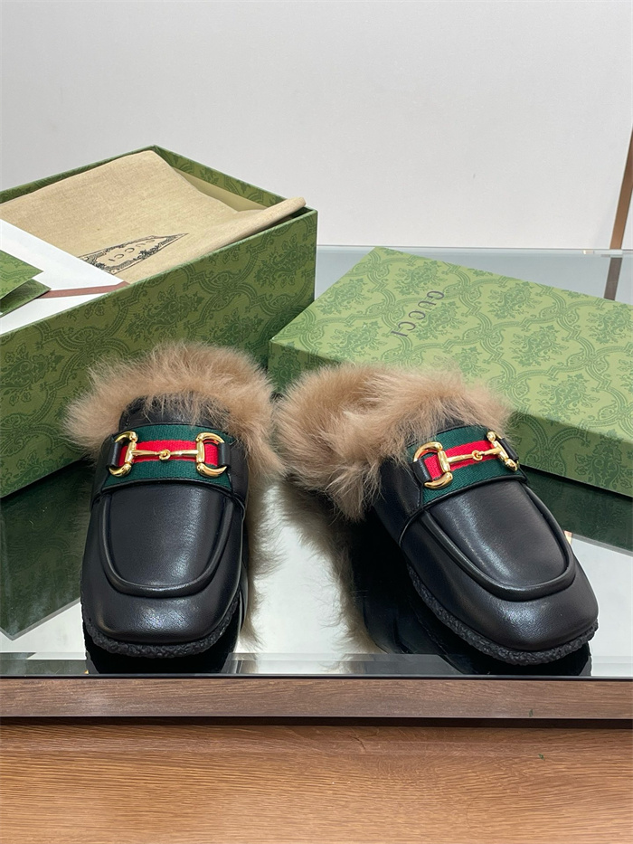 GUCCI 구찌 여성용 털 단화 G47711 2COLOR