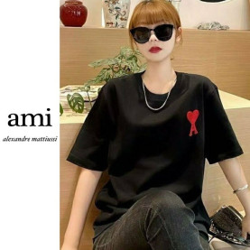 ●8월 판매 19위● AMI 아미 모노컬러 빅하트 반팔 2COLOR