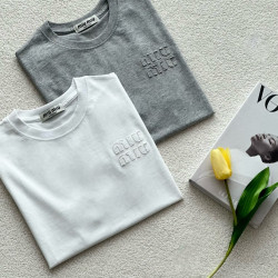 ●8월 판매 18위● MIUMIU 미우미우 아플리케 저지 티셔츠