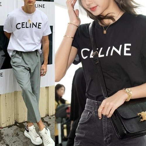 ●8월 판매 9위● CELINE 셀린느 영문로고 반팔