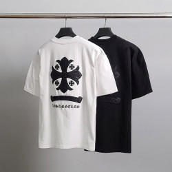 ●8월 판매 13위● CHROME HEARTS 크롬하츠 레더십자가 오버핏 반팔티