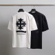●8월 판매 13위● CHROME HEARTS 크롬하츠 레더십자가 오버핏 반팔티