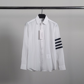 THOM BROWNE 톰브라운 사선완장 린넨 셔츠 2COLOR
