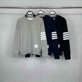 ●12월 판매 20위● THOM BROWNE 톰브라운 사선완장 시그니쳐 코튼 맨투맨 3COLOR