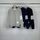 ●12월 판매 20위● THOM BROWNE 톰브라운 사선완장 시그니쳐 코튼 맨투맨 3COLOR