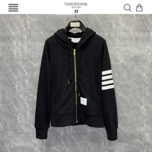 THOM BROWNE 톰브라운 사선완장 시그니쳐 코튼 후드집업 3COLOR