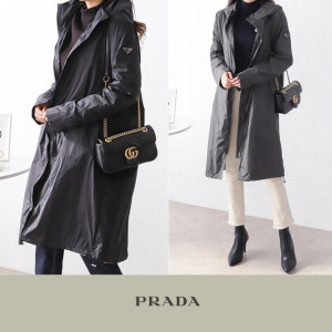 PRADA 프라다 뒷테이프 롱자켓 2COLOR