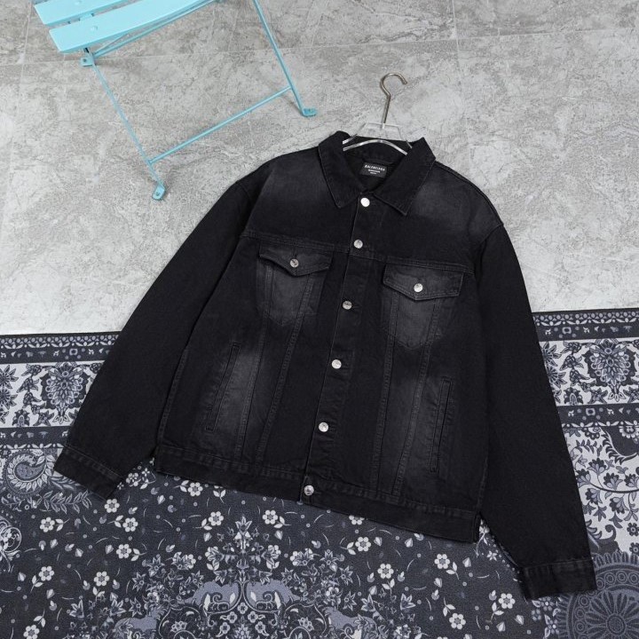 BALENCIAGA 발렌시아가 SS 더블B 그라피티 데님 자켓