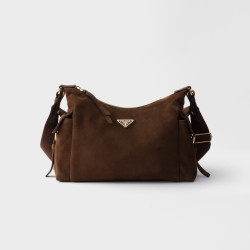 PRADA 프라다 익스플로어 라지 스웨이드 핸드백 1BC264