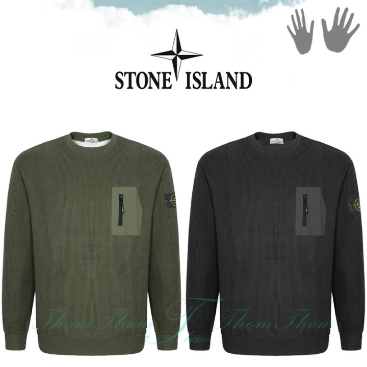 STONE ISLAND 스톤아일랜드 골덴 맨투맨