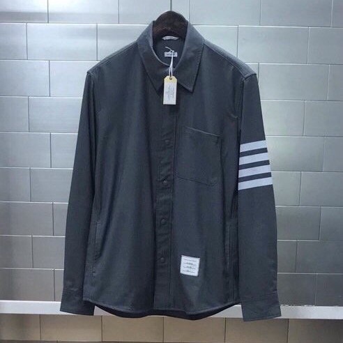 THOM BROWNE 톰브라운 울 스냅 프론트 셔츠자켓 2COLOR