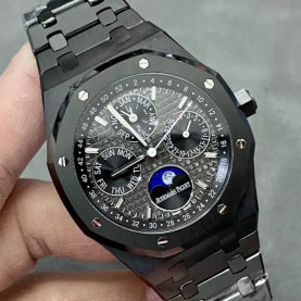 AUDEMARS PIGUET 오데마피게 로얄오크 퍼페츄얼 캘린더 블랙다이얼 블랙 세라믹 41mm 26579