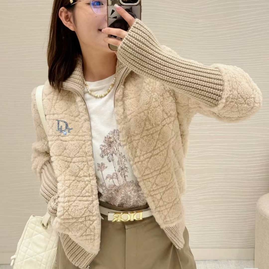 DIOR 지퍼 가디건 2COLOR