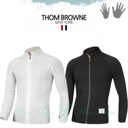 THOM BROWNE 톰브라운 하프 니트 집업