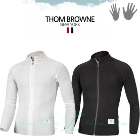 THOM BROWNE 톰브라운 하프 니트 집업