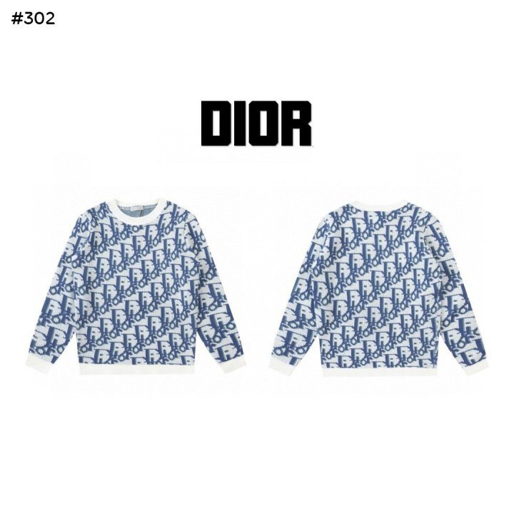 DIOR 디올 올오버 자카드 니트 스웨터