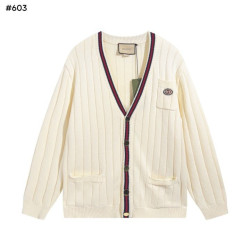 GUCCI 구찌 웹니트 코튼 V넥 가디건