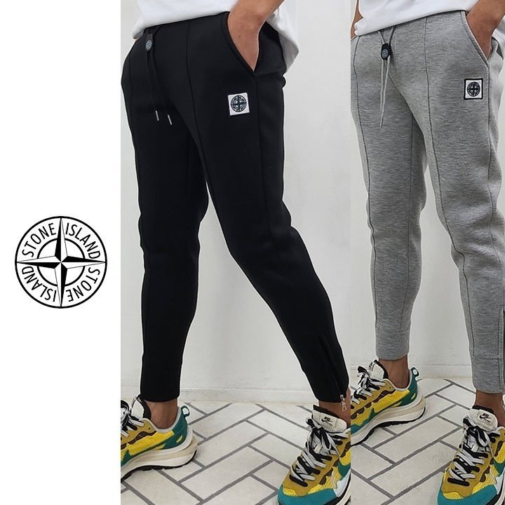 STONE ISLAND 스톤아일랜드 오리지널 양지퍼 라인 팬츠