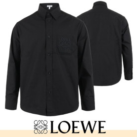 LOEWE 로에베 아나그램 자수 세미 오버 셔츠
