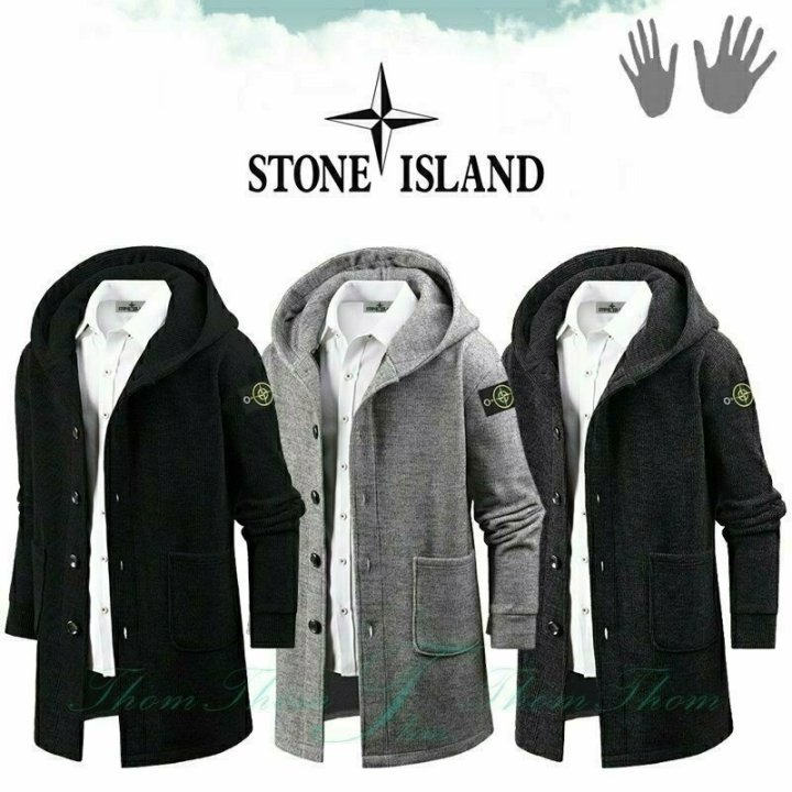 STONE ISLAND 스톤아일랜드 니트 후드 가디건