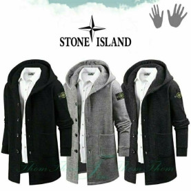 STONE ISLAND 스톤아일랜드 니트 후드 가디건
