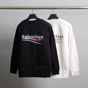 BALENCIAGA 발렌시아가 레드웨이브 코튼 맨투맨