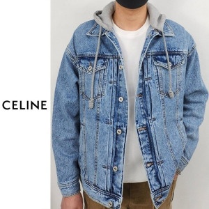 CELINE 셀린느 후드 트러커 데님 자켓