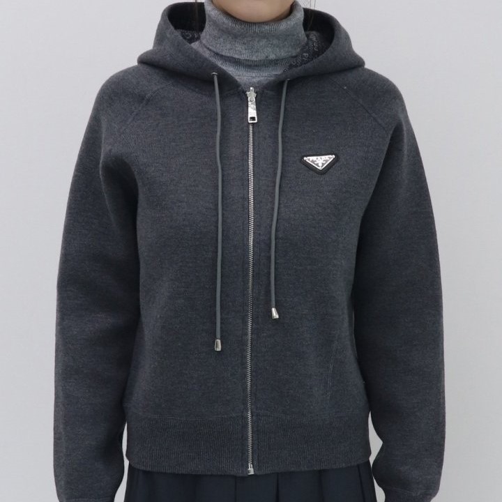 PRADA 프라다 리버서블 울 캐시미어 양면자켓