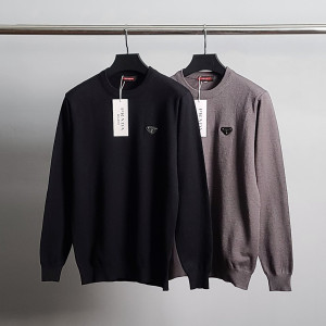 PRADA 프라다  로고와펜 캐시미어 니트