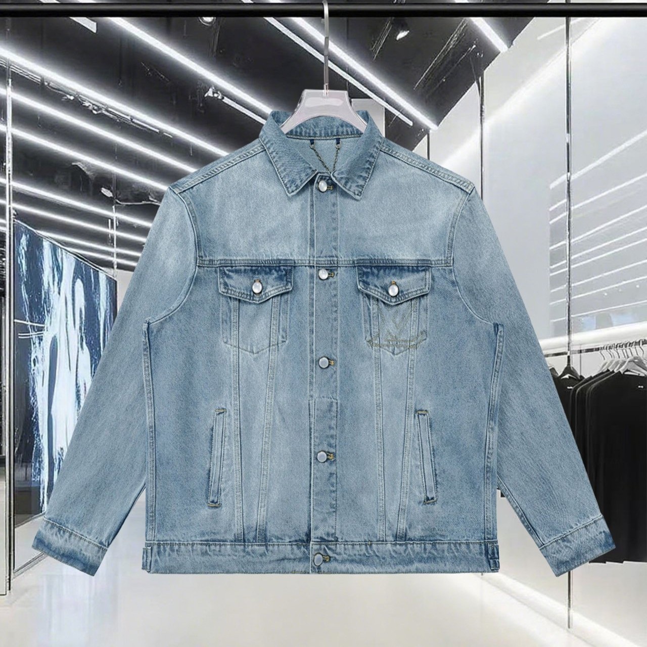 ●12월 판매 19위● LOUIS VUITTON 루이비통 퍼렐 트러커 데님 자켓