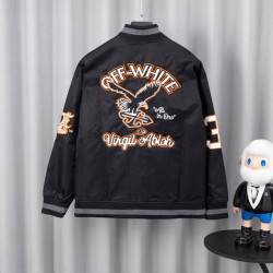 OFF-WHITE 오프화이트 멀티 패치 바시티 자켓