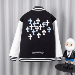 CHROME HEARTS 크롬하츠 멀티 크로스 패치 바시티 자켓