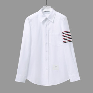 THOM BROWNE 톰브라운 스트라이프 사선완장 셔츠