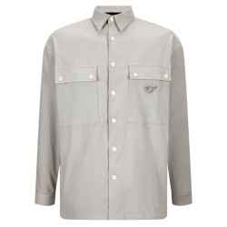 PRADA 프라다 메탈 플레이트 코듀로이 셔츠 2COLOR