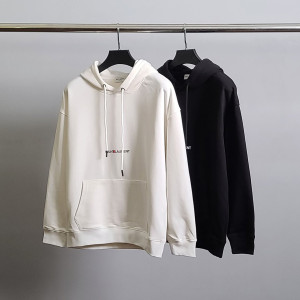 SAINT LAURENT 생로랑 로고레터링 코튼 후드티