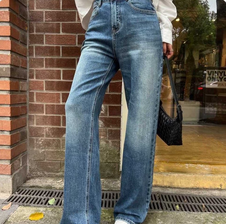 LOEWE 로에베 패치 스트레이트 데님