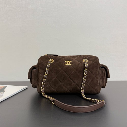 CHANEL 샤넬 볼링백 (벨벳) AS6012