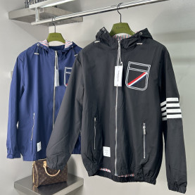 THOM BROWNE 톰브라운 사선 바람막이