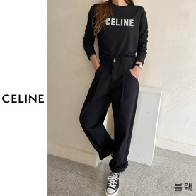 CELINE 셀린느 레터링 롱슬리브 2COLOR