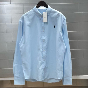 AMI 아미 하트자수 옥스포드 셔츠