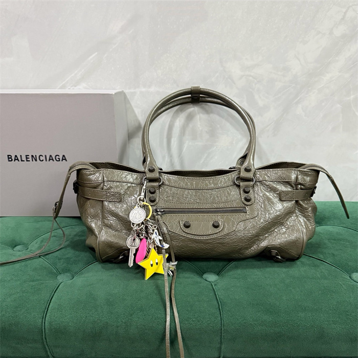 BALENCIAGA 발렌시아가 르시티 이스트 웨스트 숄더백 B50781