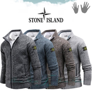 STONE ISLAND 스톤아일랜드 보카시 니트 기모 집업