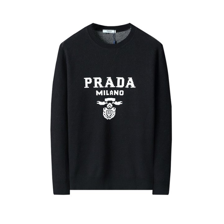 PRADA 프라다 밀라노 로고 니트