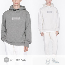 DIOR 디올 콘트라스트 자수 후드