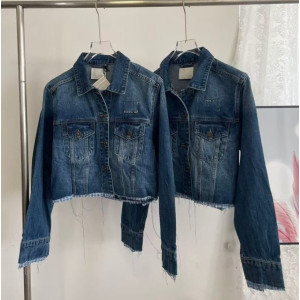 MIUMIU 미우미우 밑단 포인트 청자켓